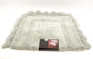 Rachel Zoe Cottonblend Luxury Bathroom Rug 21" x 34" Green New - Picture 1 of 6