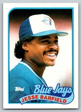 1989  Topps #325 Jesse Barfield Toronto Blue Jays