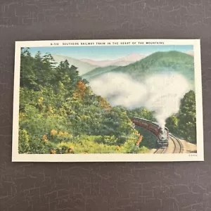 Leinen Postkarte Südbahn Zug im Herzen der Berge unbespielt - Bild 1 von 2