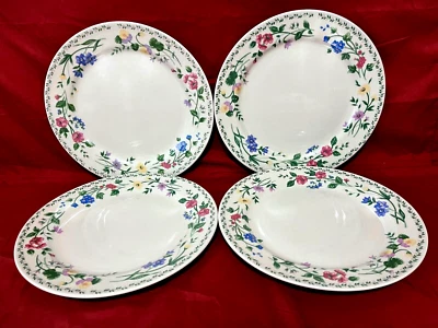 Juego de 4 platos de cena de jardín inglés Farberware de gres floral de 10 3/4" Foto 1 de 2