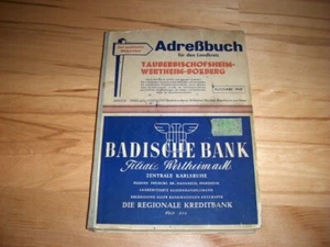 Adressbuch Landkreis Tauberbischofsheim Wertheim Boxberg 1949 - Einwohnerbuch - Bild 1 von 4