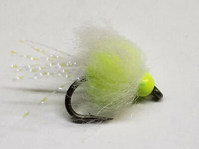 FISH WIZ LLC Bead Head UV Nuke Egg Chartreuse Size 10 (per 6)
