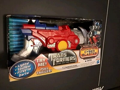 TRANSFORMERS Dark Of The Moon NERF CYBER BLASTER Optimus Prime LUCES Y SONIDOS Foto 1 de 3
