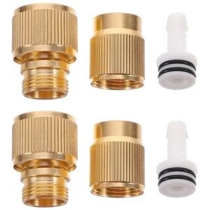 2PCS Quick Connect Water Hose Joint Adaptor for High Pressure Wash - Foto 1 di 12
