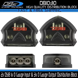 2x DS18 Power Ground Distribution Block 1x 0-4 Gauge Input & 3x 0-4 Gauge Output - Picture 1 of 5