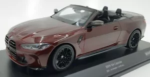Minichamps 1/18 Scale Diecast 155 021032 - BMW M4 Cabrio 2021 - Red Metallic - Picture 1 of 5