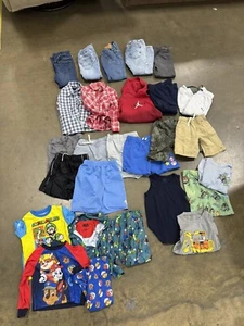 LOT OF 2 Boys Size 5/5t 6/6t Summer Clothes Shorts Shirts Jeans Levi’s Wrangler - Picture 1 of 9