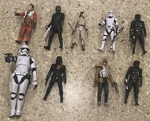 Star Wars 9 Figure Lot Force Awakens Rogue One Black Force Link w/ Accessories - Picture 1 of 6