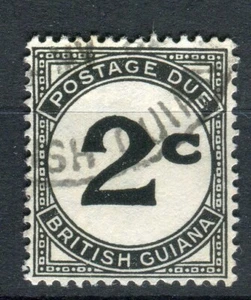 British Guiana 1940-55 Postage Due 2c black SG.D2a fine used - Picture 1 of 1