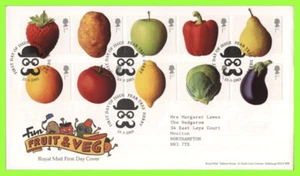G.B. 2003 Fruit & Veg. set Royal Mail First Day Cover, Pear Tree - Bild 1 von 1