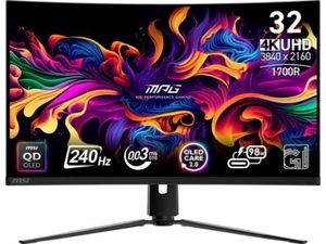 MSI MPG 321CURX QD-OLED 32" Class 4K UHD Curved Screen Gaming OLED Monitor New - Picture 1 of 6