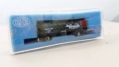 N SCALE VINTAGE CON-COR 1652R 40' D&RGW STEEL OPEN HOPPER TCA GRADE C10 OB - Image 1 of 2