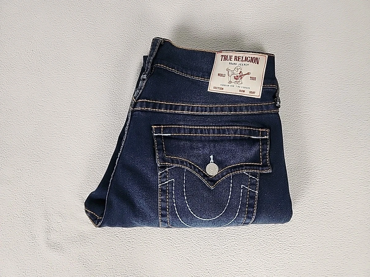 True Religion World Tour Blue Jeans for Men for sale - eBay