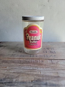 Vintage Shedd's Peanut Butter Paper Label Jar & Lid / 0825-127-3 - Picture 1 of 9