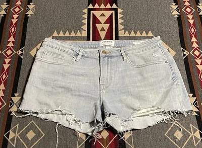 Pantalones Cortos Frame Le Grand Garcon 28 Vintage Denim Mujer’s T40 Foto 1 de 4