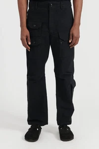 ENGINEERED GARMENTS NEW YORK SCHWARZ BAUMWOLLE MOLESKIN FLIGHT HERREN HOSE GRÖSSE S UVP $ 504 - Bild 1 von 13