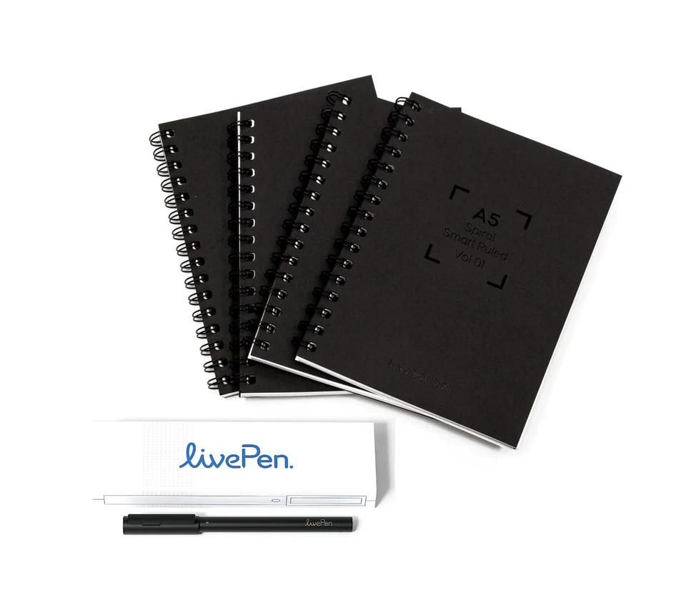 LivePen Starter Set | Sync Real Ink and Paper Notes to Phone, Web, Tablet, De... - Image 1 of 4