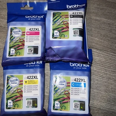 Brother LC422XL Black/Cyan/Magenta/Yellow Original Ink Cartridge - LC-422XLVAL - Image 1 of 3