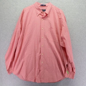 Austin Reed Shirt Mens XL Business Casual Pocket Button Pink Gingham Long Sleeve - Picture 1 of 7