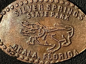 Silver Sprinfs State Park Ocalla Florida Zc Elongated Penny #080510 - Picture 1 of 2