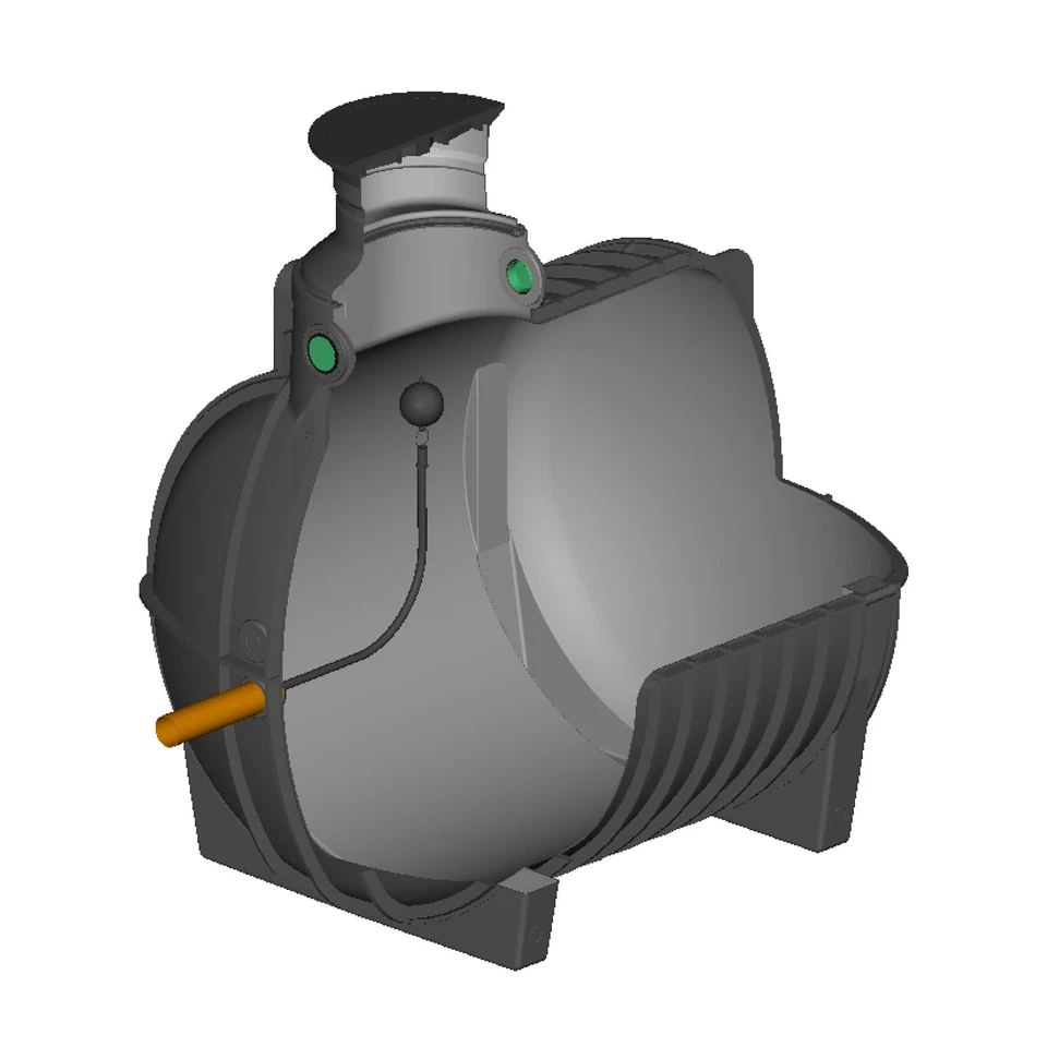 Zisterne 5000l Retentionszisterne STORM DUO mit 2000l Nutzvolumen inkl. Drossel - Bild 1 von 1