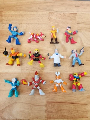 *JUEGO COMPLETO DE 12* 1994 Bandai Mega Man Mini Figuras Capcom De Colección ¡BONITO! Foto 1 de 4
