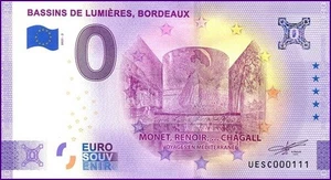 ***N°111*** RARE NUMERO TRIPLE / BILLET SOUVENIR 0 € / 0 € SCHEIN / UESC 2021-2 - Picture 1 of 1