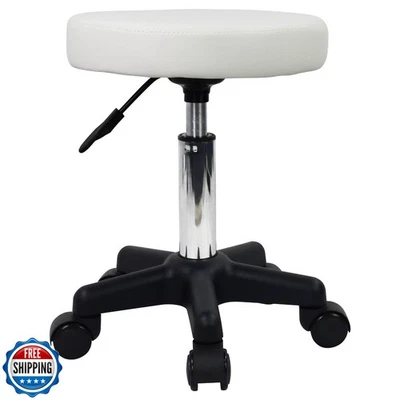 FURWOO Round Rolling Stool Height Adjustable Stool with Wheels for Spa Salon  - Image 1 of 4