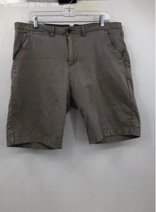 Jachs Gray Slim Stretch Notch Back Chino Shorts Men's 38 8" Inseam Button Pocket - Picture 1 of 8