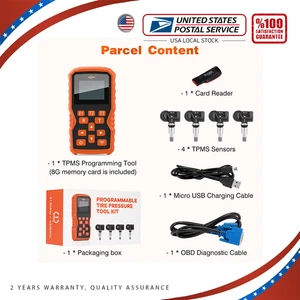 Herramienta de escáner de diagnóstico de programación Gearzaar OBD2 TPMS sensor de presión de neumáticos EE. UU. - Imagen 1 de 9