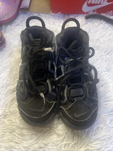 Nike Air More Uptempo GS Sneakers Bambino Ragazzo 11 C Nero Antracite FQ7733-001 - Foto 1 di 7