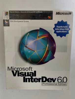 Microsoft Visual InterDev 6.0 Professional versiegelt leicht zerkleinert - Bild 1 von 4