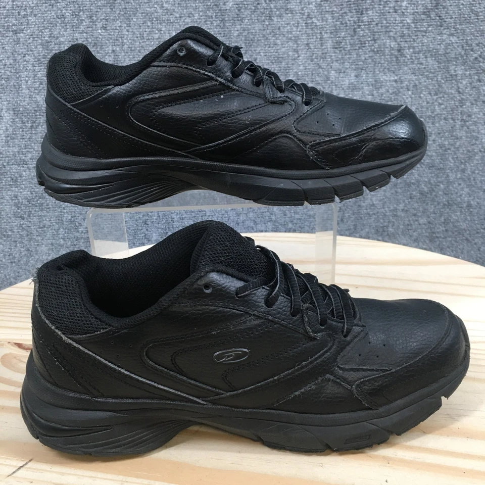 Dr. Scholls Shoes Womens 10 Wide Aspire Sneakers Black Leather Lace Up Low Top - Image 1 of 4