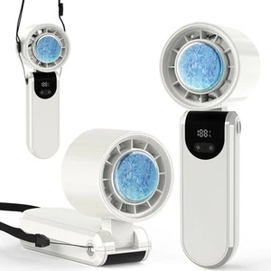 Portable Handheld Turbo Foldable Mini Personal Fan, Rechargeable 3-IN-1 Hand/... - Picture 1 of 8