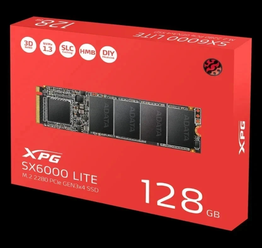 ADATA XPG SX6000 128GB M.2 NVMe SSD – PCIe 2280 Drive - Image 1 of 1