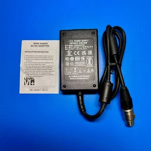 TE60B1200F04 12V 5A 50-60 Hz 1.5A 60 W Power Supply Adapter w/ Neutrik 4 pin XLR - Afbeelding 1 van 6