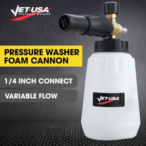JET-USA Soap Foam Snow Cannon with 1L Bottle Max 3600psi Pressure Washer - Picture 1 of 12