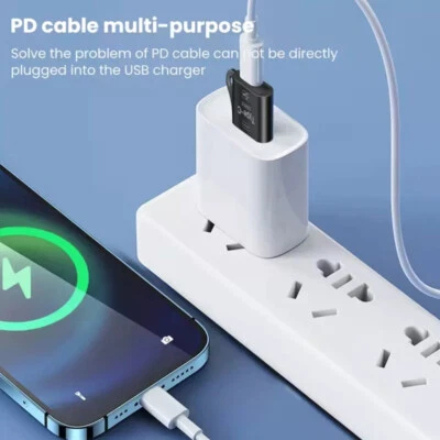 Fast Charger USB 3.0  A Male To Type C Female Connector Converter Data Sync x - Image 1 of 4