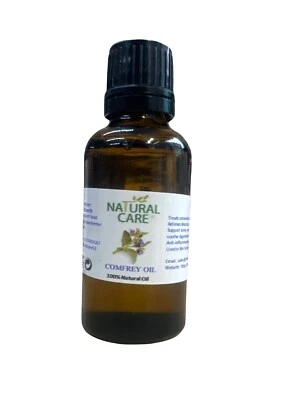 NATURAL CARE 53 Organic Comfrey Oil 10ml in glass dropper bottle