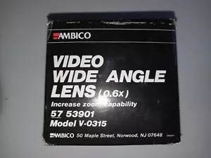 Video obiettivo grande vintage Ambico V-0315 con scatola originale, ha custodia - Foto 1 di 5