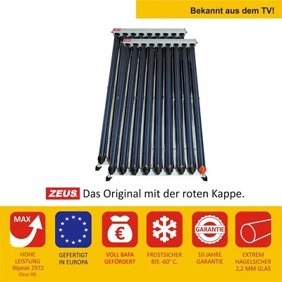 RAVENSBERGER SOLAR 🏅 Solaranlage Komplettpaket Komplettset Vakuumröhren Vakuumröhrenkollektor