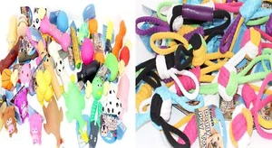 NEW ASSORTED VALUE PACK DOG TOYS SQUEAKY ROPE CHEW BALL RUBBER FETCH TOYS - Picture 1 of 4