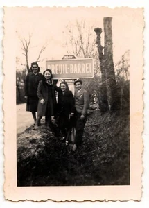 Portrait panneau Breuil-Barret Vendée - Ancienne photo an. 1930 40 - Picture 1 of 1