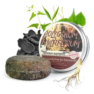 Barra de champú oscurecedor del cabello, barra de champú oscurecedor Shouwu para canas todo natural - Imagen 1 de 9