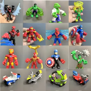 Playskool Marvel Super Heroes Power Up Iron Man Hulk Spider-man Squad Figure Toy - Picture 1 of 47