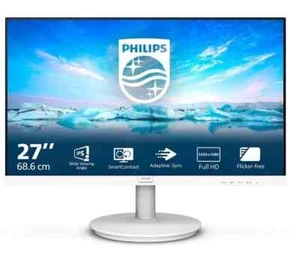 PHILIPS 271V8AW Full HD 27" LCD Monitor White Built in Speakers - FREE DELIVERY - Picture 1 of 6