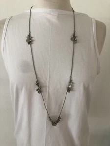 Single Strand Silver Tone 30" Necklace Fashion Costume Jewelry New - Picture 1 of 4