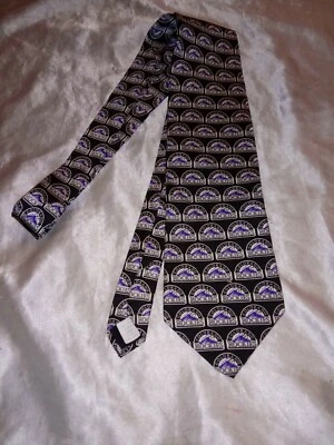 CORBATA RALPH MARLIN COLORADO ROCKIES MLB PÚRPURA/NEGRO/BLANCO Foto 1 de 3
