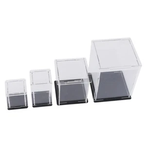 1pc Acrylic Display Case Self-assembly Clear Box UV Dustproof Toy Protection - Picture 1 of 14