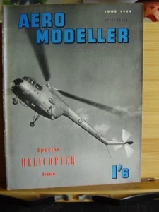AEROMODELLER MODEL AIRCRAFT MAG 1954 JUNE TOM THUMB PLANS K & B TORPEDO 15 - Imagen 1 de 6